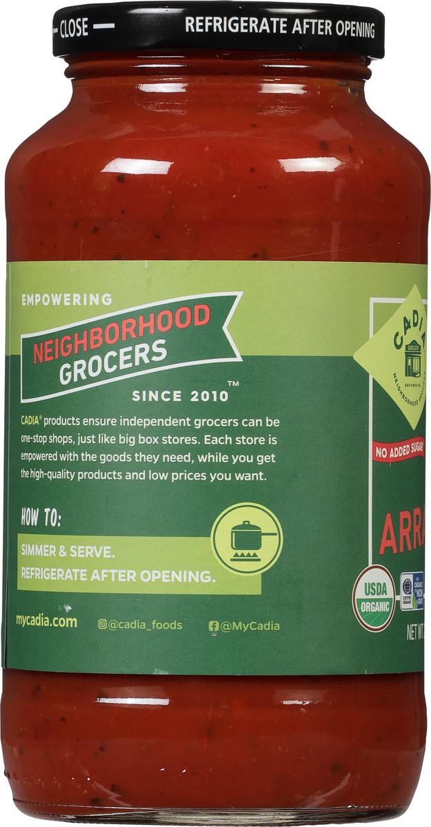 slide 12 of 14, Cadia Organic Arrabbiata Pasta Sauce 24 oz, 24 oz