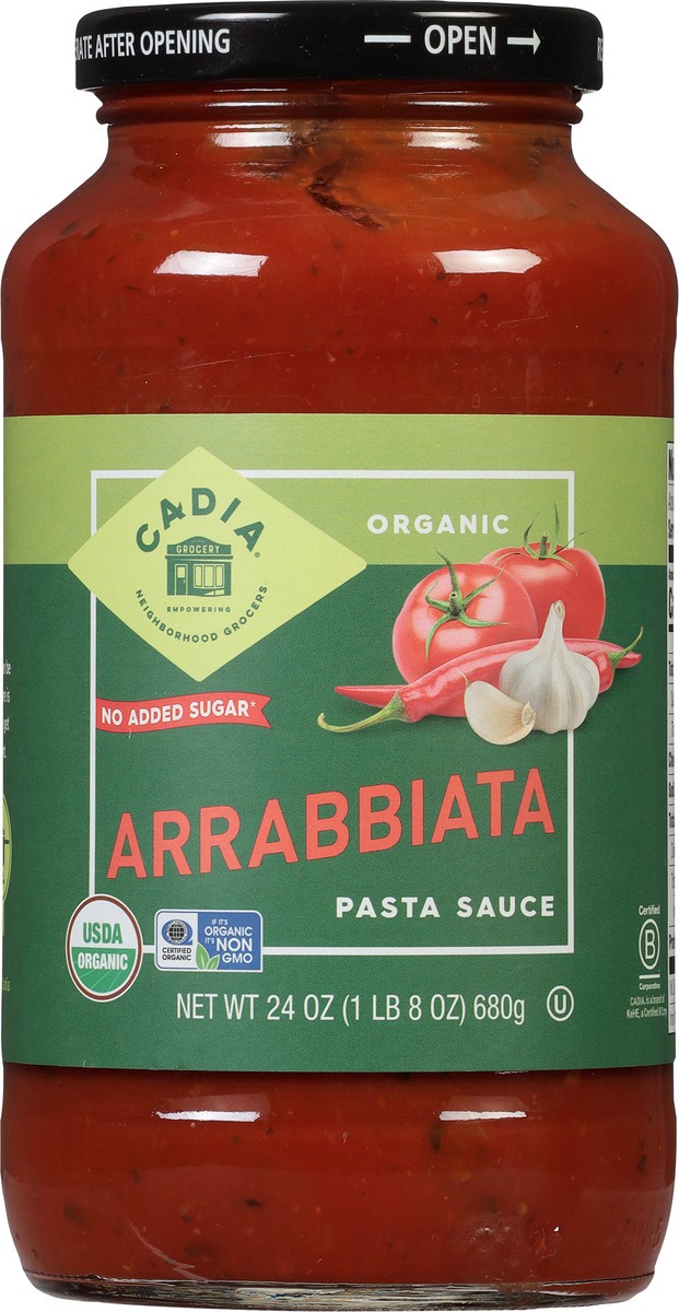 slide 13 of 14, Cadia Organic Arrabbiata Pasta Sauce 24 oz, 24 oz