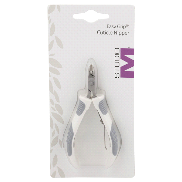 slide 1 of 1, Studio M Easy Grip Cuticle Nipper, 1 ct