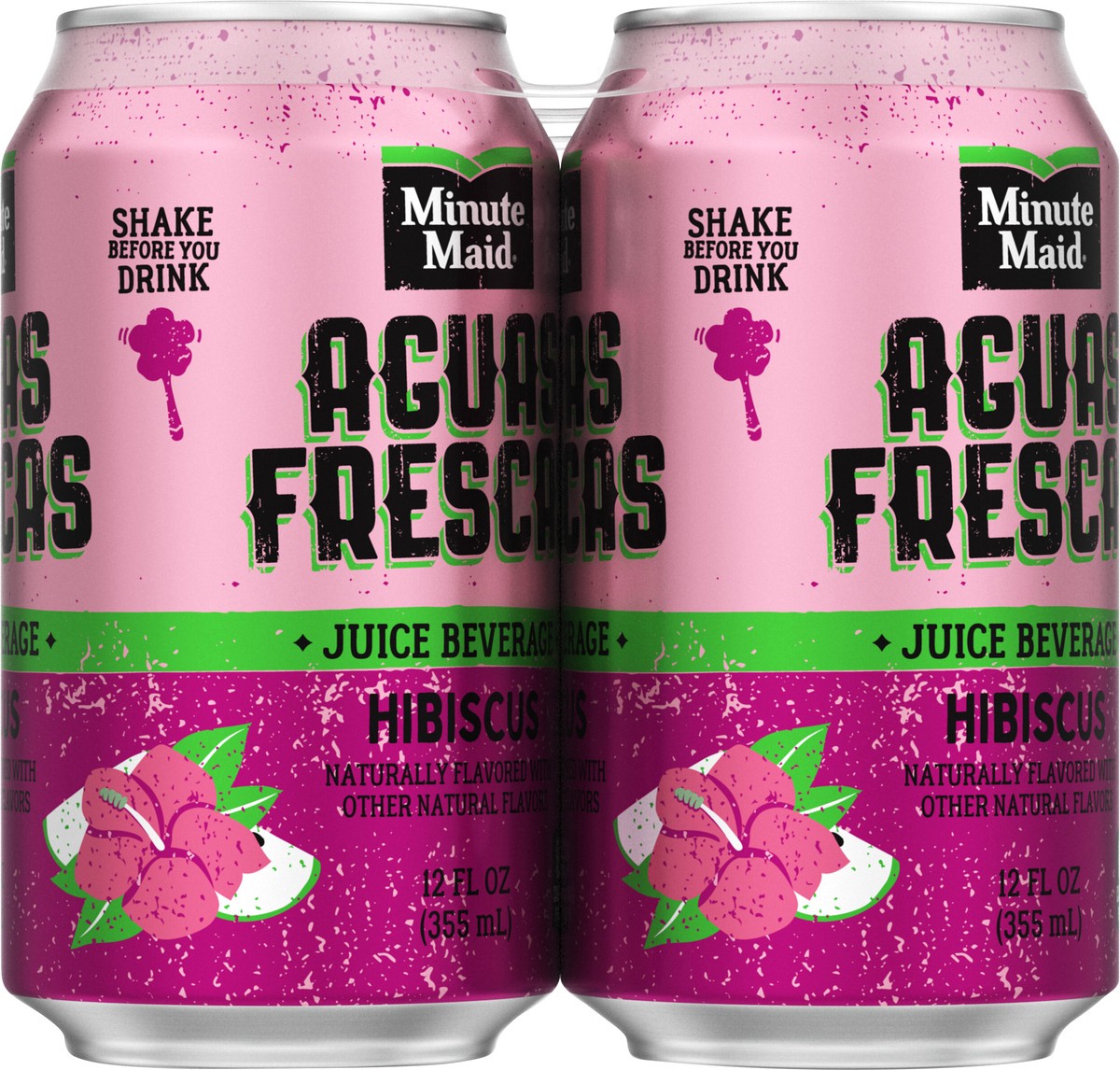 slide 6 of 11, Minute Maid Aguas Frescas Hibiscus Cans- 6 ct, 6 ct