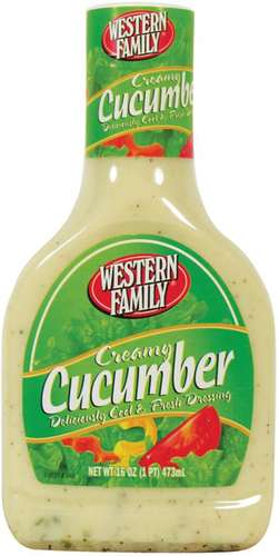 slide 1 of 1, Western Family Creamy Cucumber Dressing, 16 oz