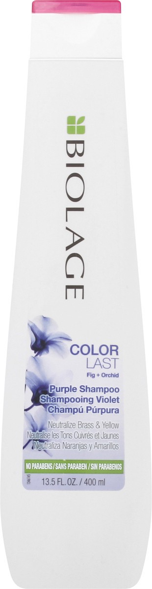 slide 9 of 12, Biolage ColorLast Fig + Orchid Purple Shampoo 13.5 oz, 13.5 oz