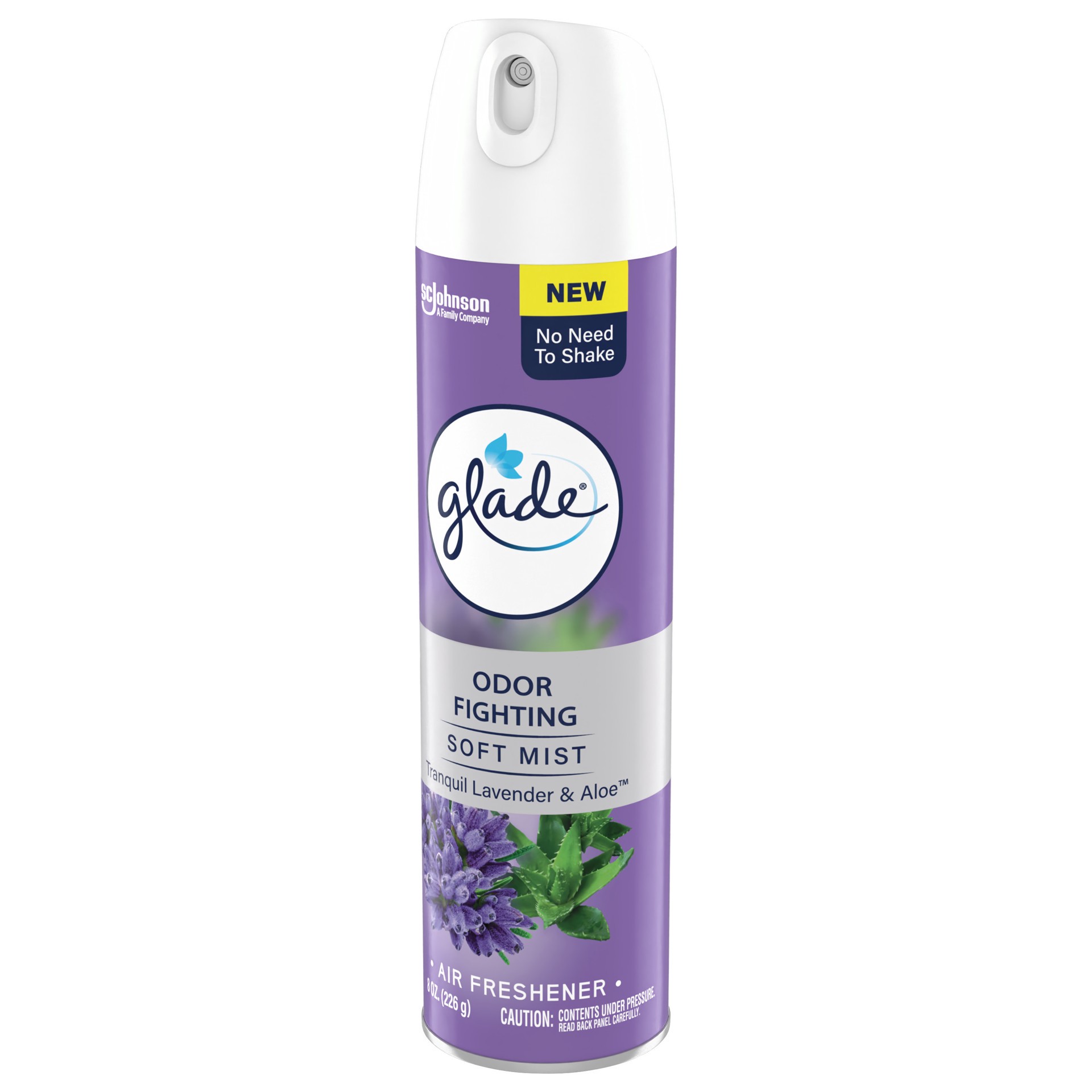 slide 3 of 5, Glade Odor Fighting Soft Mist Air Freshener Room Spray, Tranquil Lavender & Aloe, 8.0oz, 1pk, 8 oz