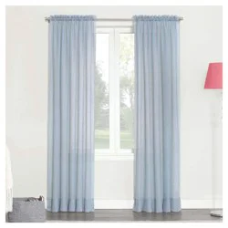 Erica Crushed Voile Panel Dusty Blue 51x63"