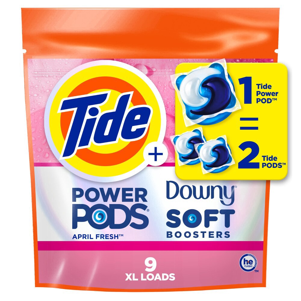 slide 4 of 5, Tide Pods With Downy April Fresh Laundry Detergent Pods, 9 ct