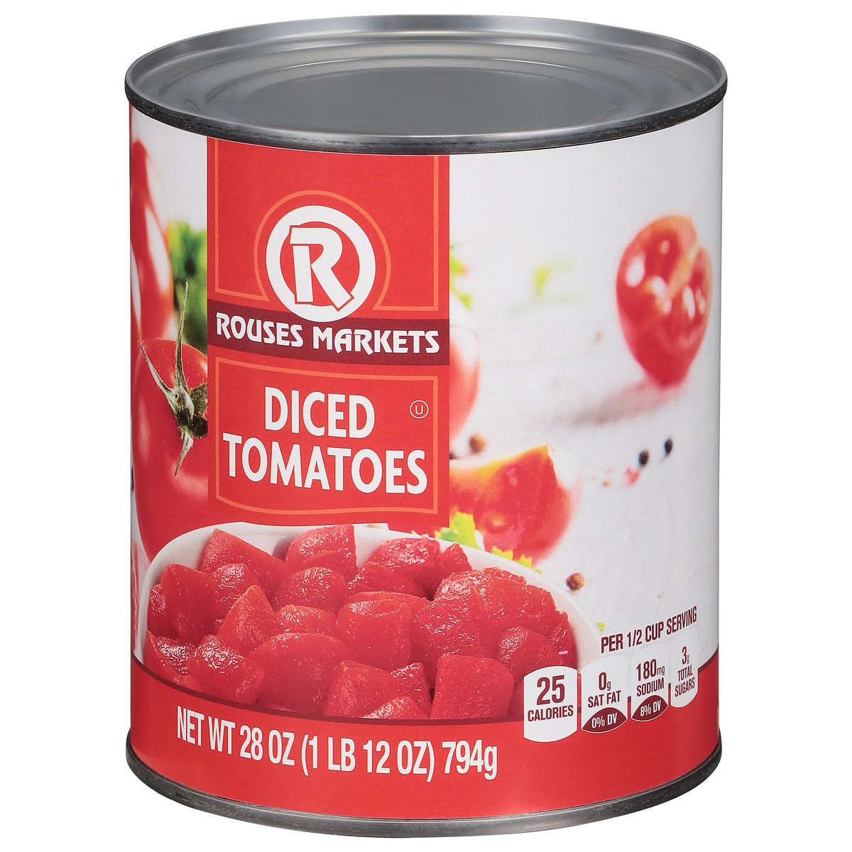 slide 7 of 11, Rouses Markets Rouse Diced Tomato, 28 oz