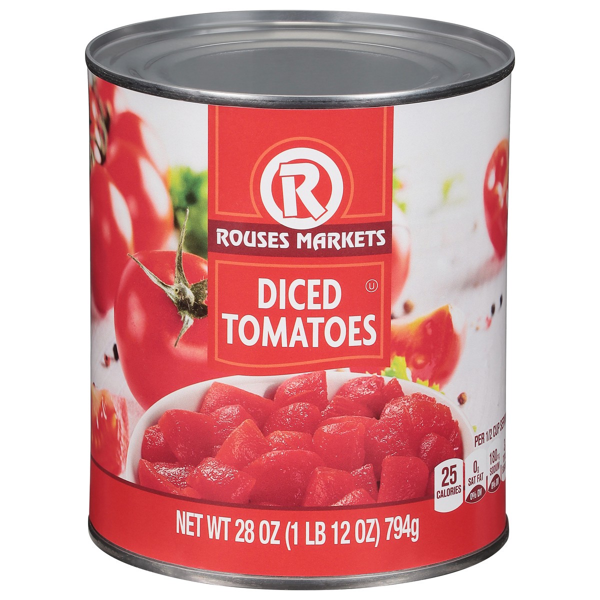 slide 2 of 11, Rouses Markets Rouse Diced Tomato, 28 oz