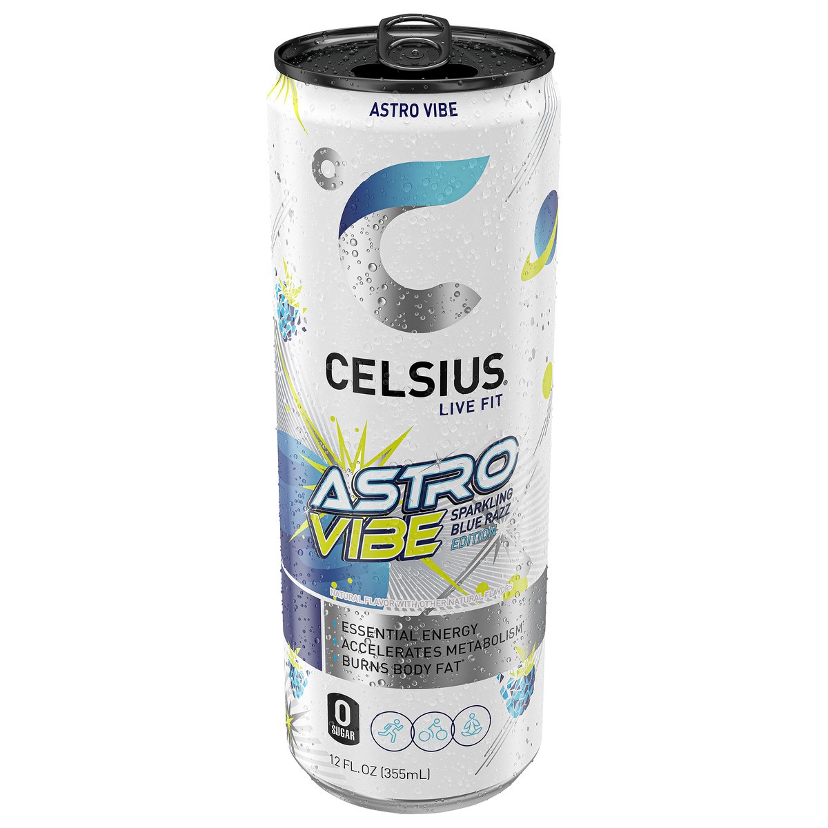 slide 3 of 9, CELSIUS Sparkling Astro Vibe, Functional Energy Drink 12 Fl Oz Single Can, 12 fl oz