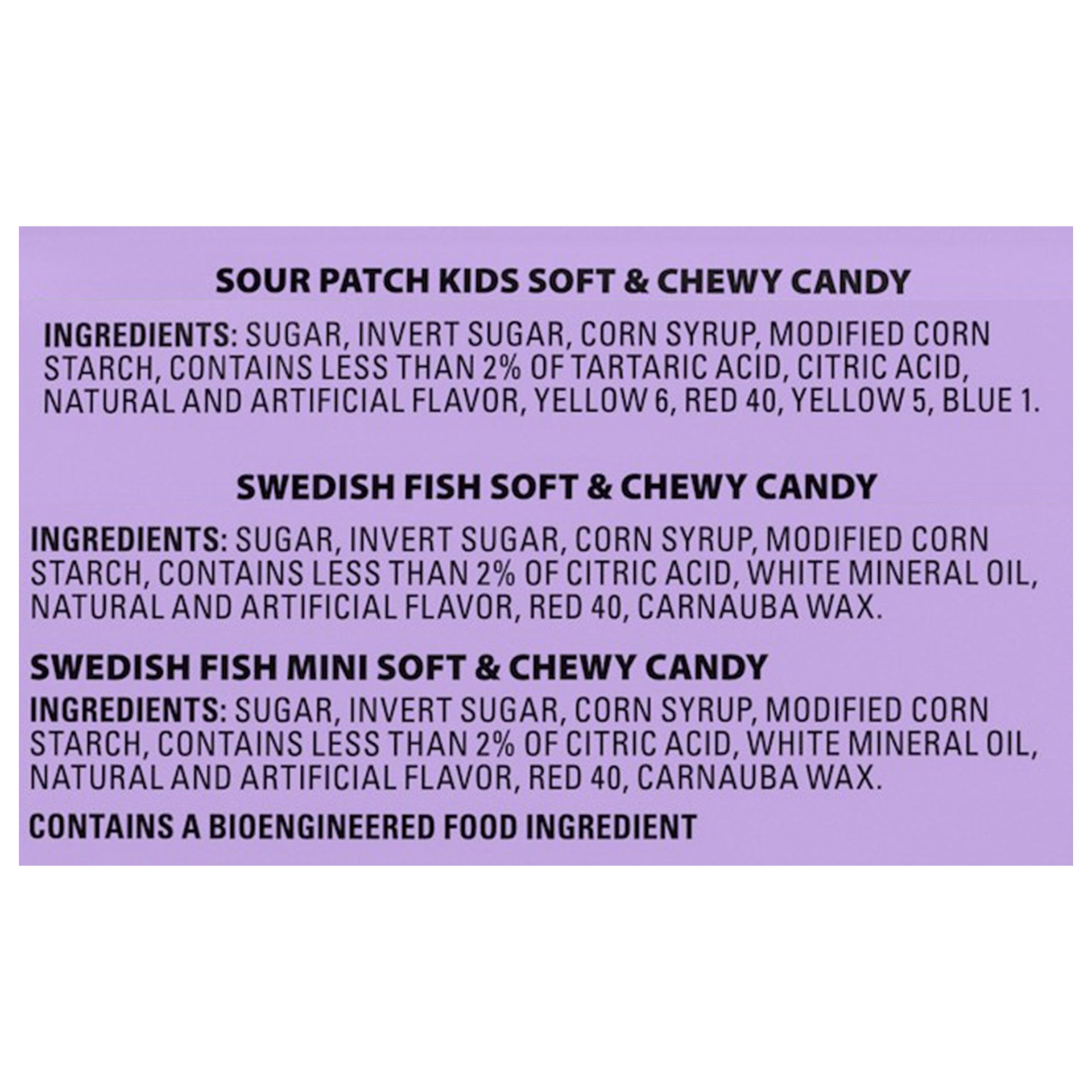 slide 2 of 5, Sour Patch/Swedish Fish Red SOUR PATCH KIDS and SWEDISH FISH Soft & Chewy Candy, Easter Candy Variety Pack, 140 Snack Packs, 41.45 oz