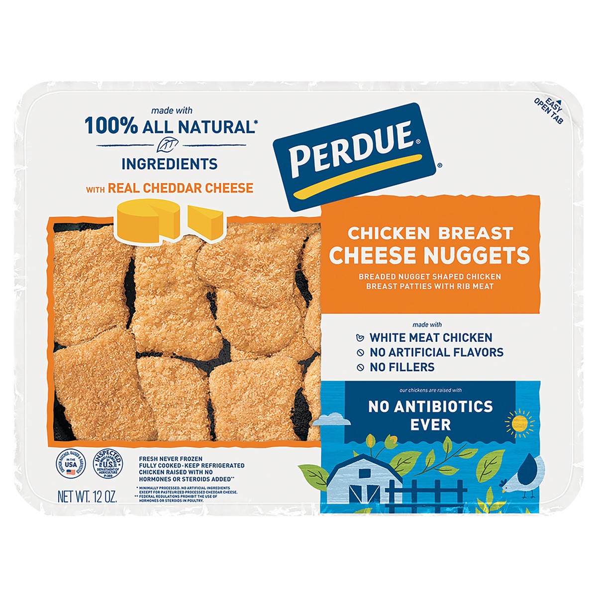 slide 5 of 9, Perdue Chicken Breast Nuggets With Cheddar Cheese, 12 oz