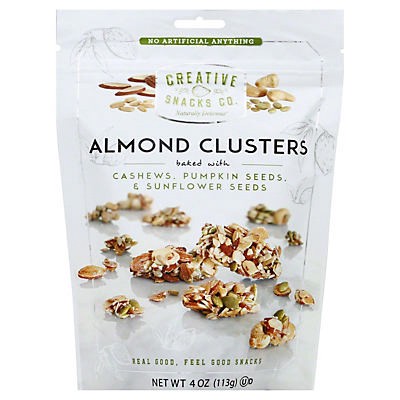 slide 1 of 2, Creative Snacks Co. Almond Clusters Cashews Pumpkin Seeds & Sunflower Seeds, 4 oz