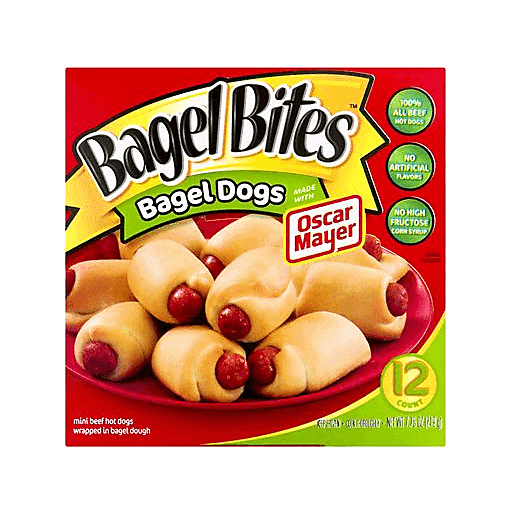 slide 1 of 1, Bagel Bites Mini Bagel Dogs, 7.75 oz