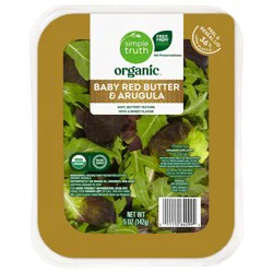 Simple Truth Organic® Baby Red Butter and Arugula Salad Mix