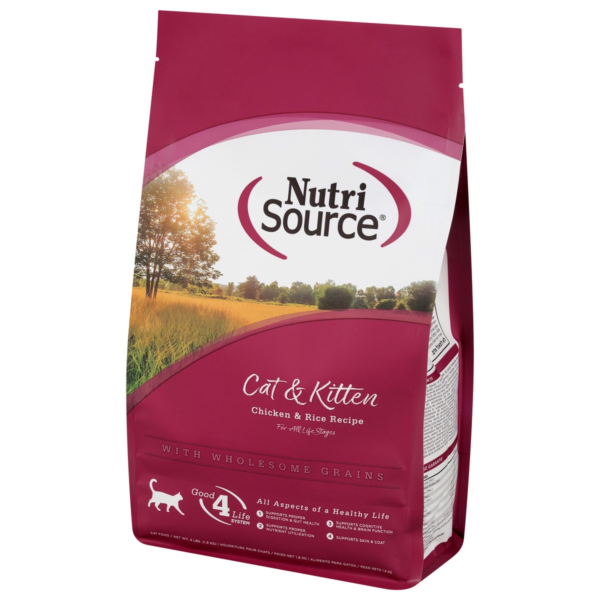 slide 14 of 16, NutriSource All Life Stages Chicken & Rice Recipe Cat Food 4 lb, 4 lb