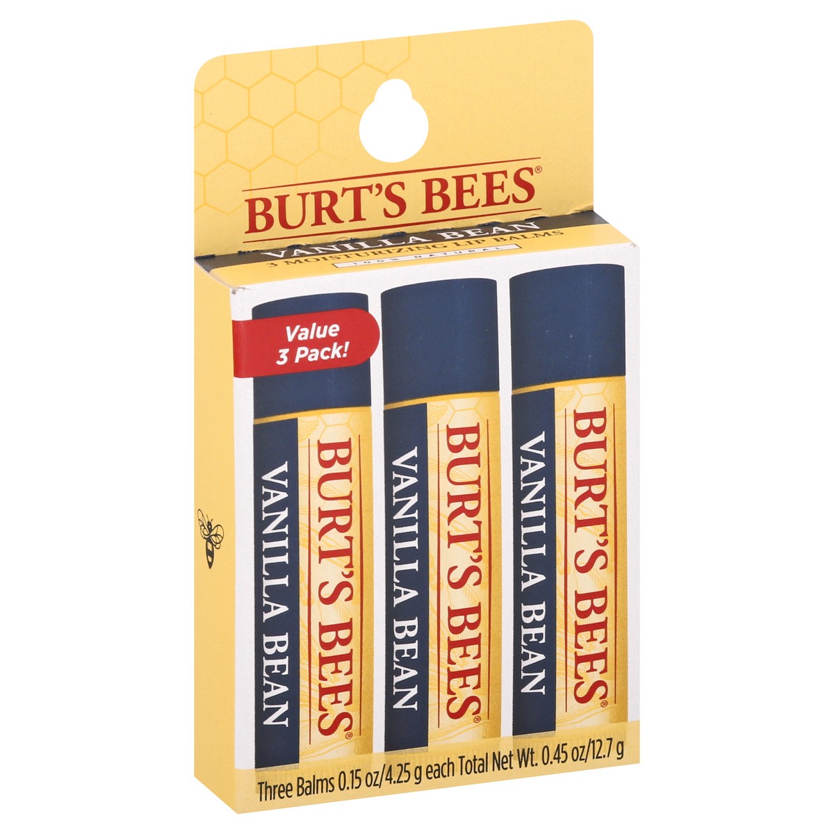 slide 2 of 9, Burt's Bees Lip Balm, Vanilla Bean, 3 ct