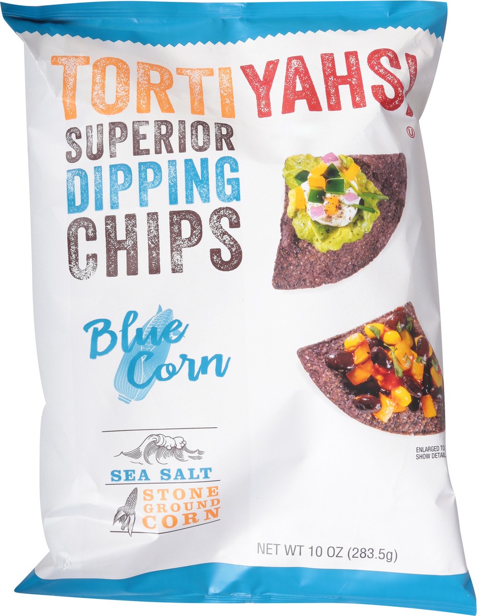 slide 7 of 13, TORTIYAHS! Blue Corn Tortilla Chips 10 oz, 10 oz