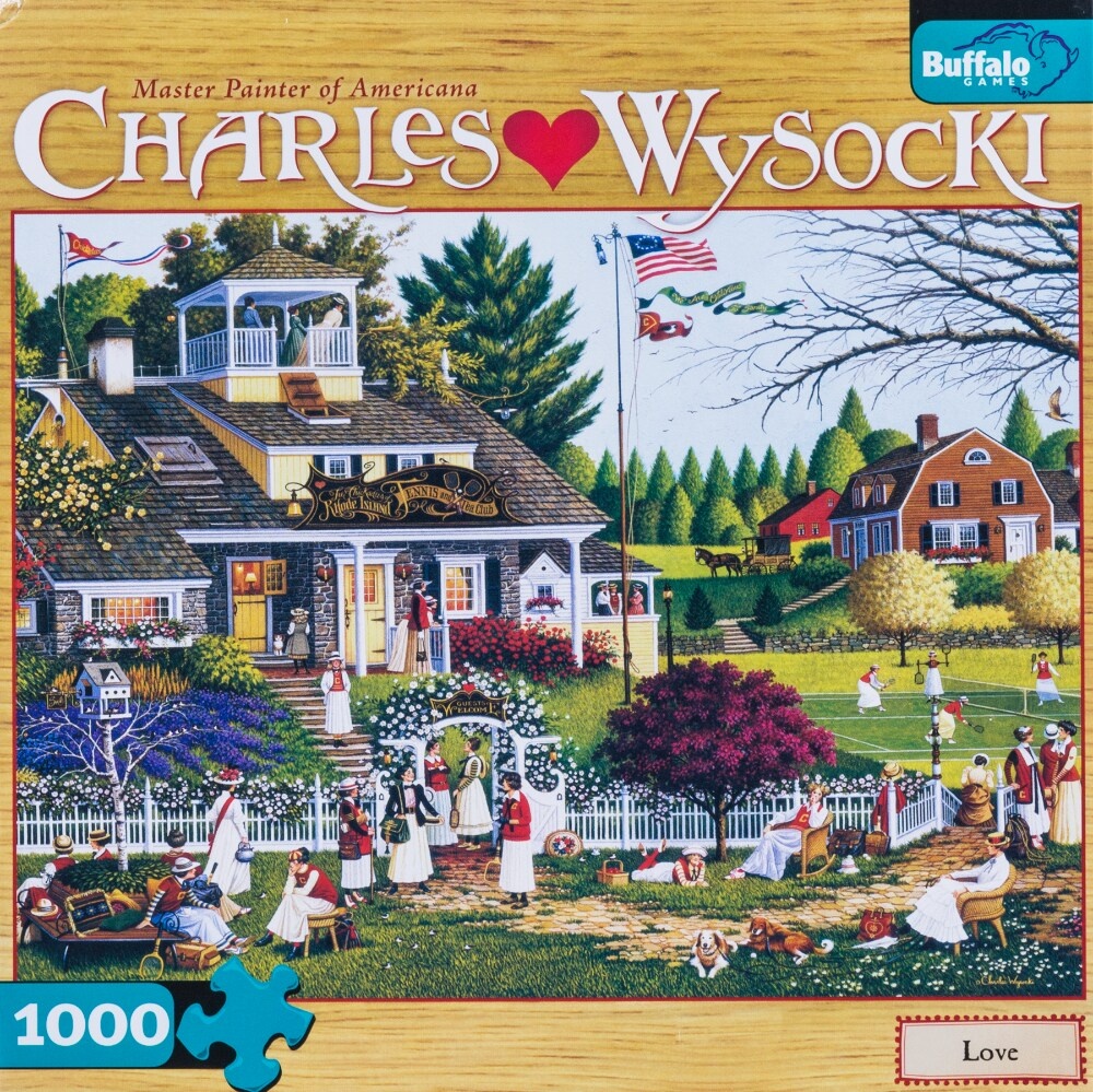 slide 1 of 1, Buffalo Games Masters Of Americana Love By Charles Wysocki Puzzle, 1000 ct