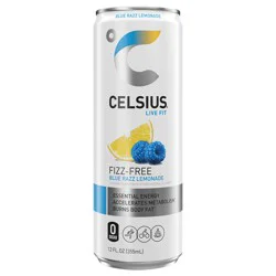 CELSIUS Fizz Free Blue Razz Lemonade, Functional Energy Drink 12 Fl Oz Single Can