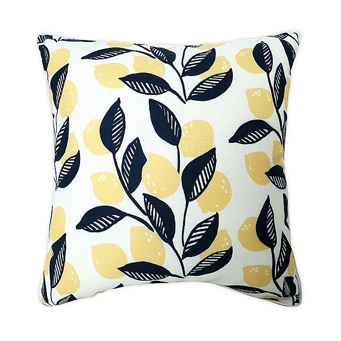 slide 1 of 3, One Kings Lane Open House Lemon Tree Indoor/Outdoor Square Throw Pillow, 1 ct