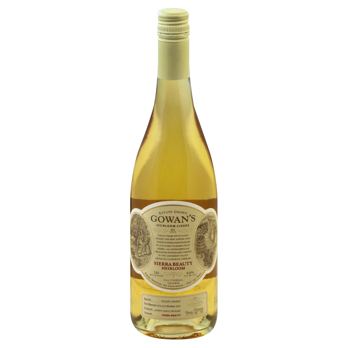 slide 4 of 5, Gowans Hard Cider 750 ml, 750 ml
