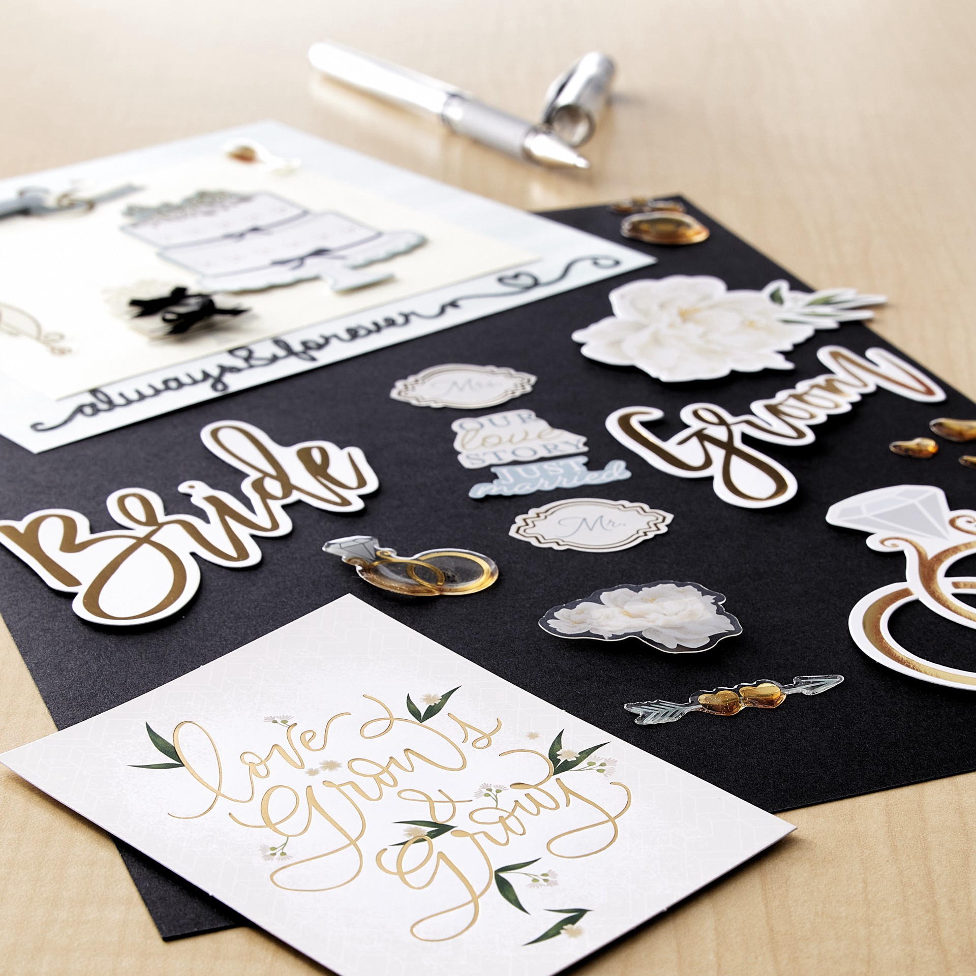 slide 2 of 5, Traditional Wedding Stickers By Recollections, 1 ct