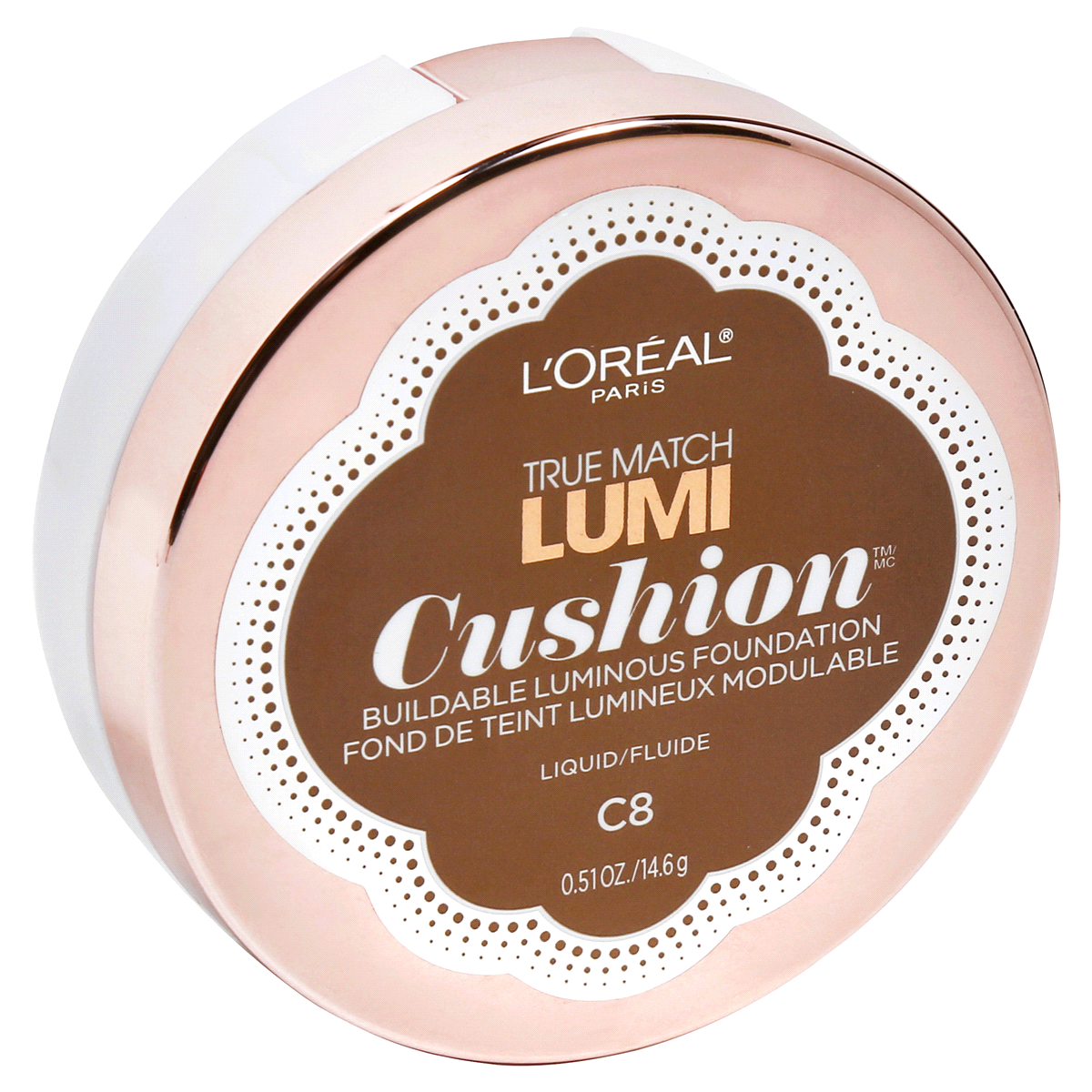 slide 2 of 3, L'Oréal True Match Lumi Cushion Foundation - Cocoa, 51 oz