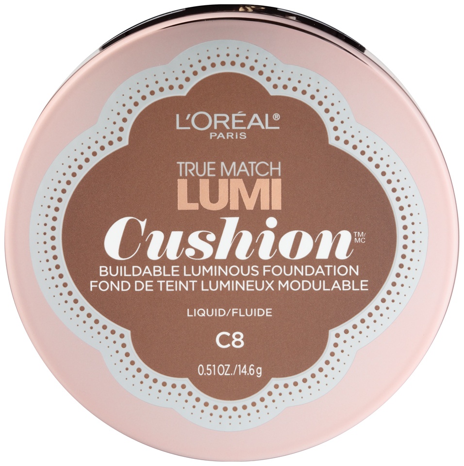 slide 1 of 3, L'Oréal True Match Lumi Cushion Foundation - Cocoa, 51 oz