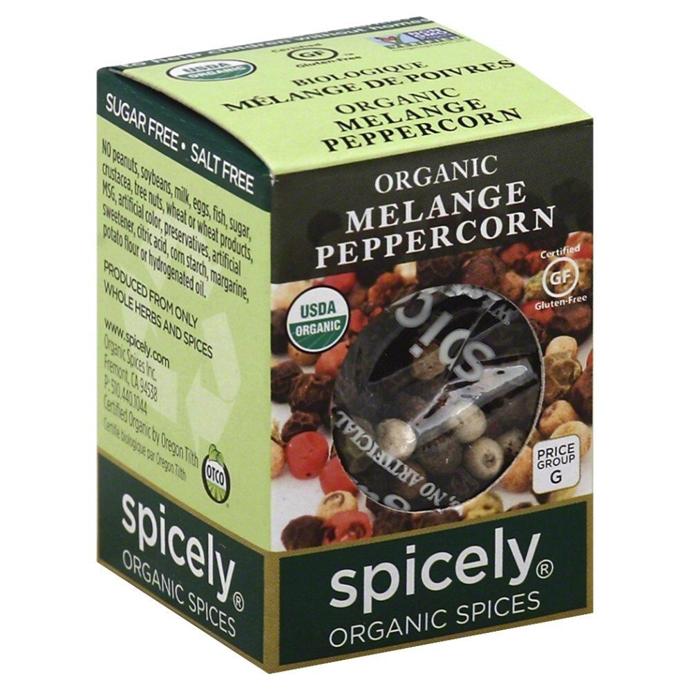 slide 1 of 4, Spicely Organic Spices Peppercorn 0.45 oz, 0.45 oz