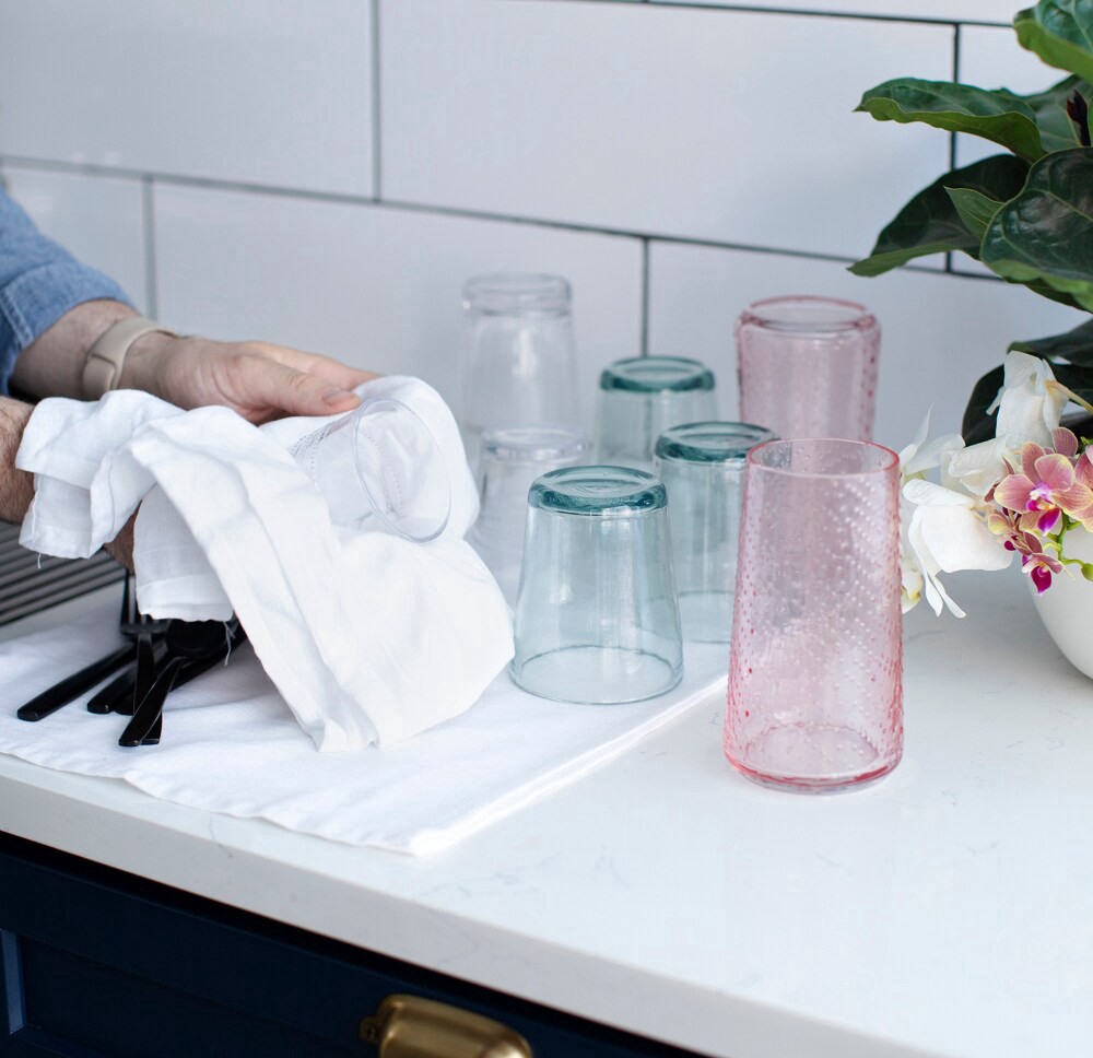 slide 3 of 3, Everyday Living Flour Sack Towels White, 30 in x 32 in