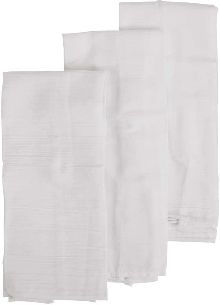 slide 1 of 1, Everyday Living Flour Sack Towels White, 30 in x 32 in