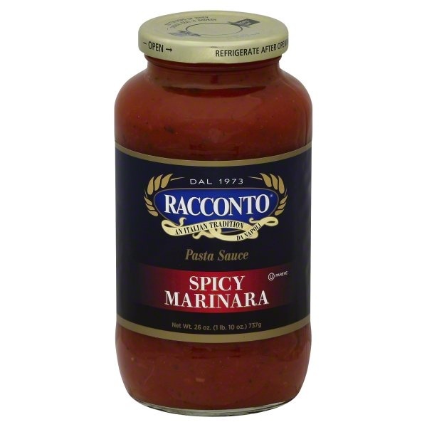 slide 1 of 2, Racconto Spicy Marinara, 26 oz