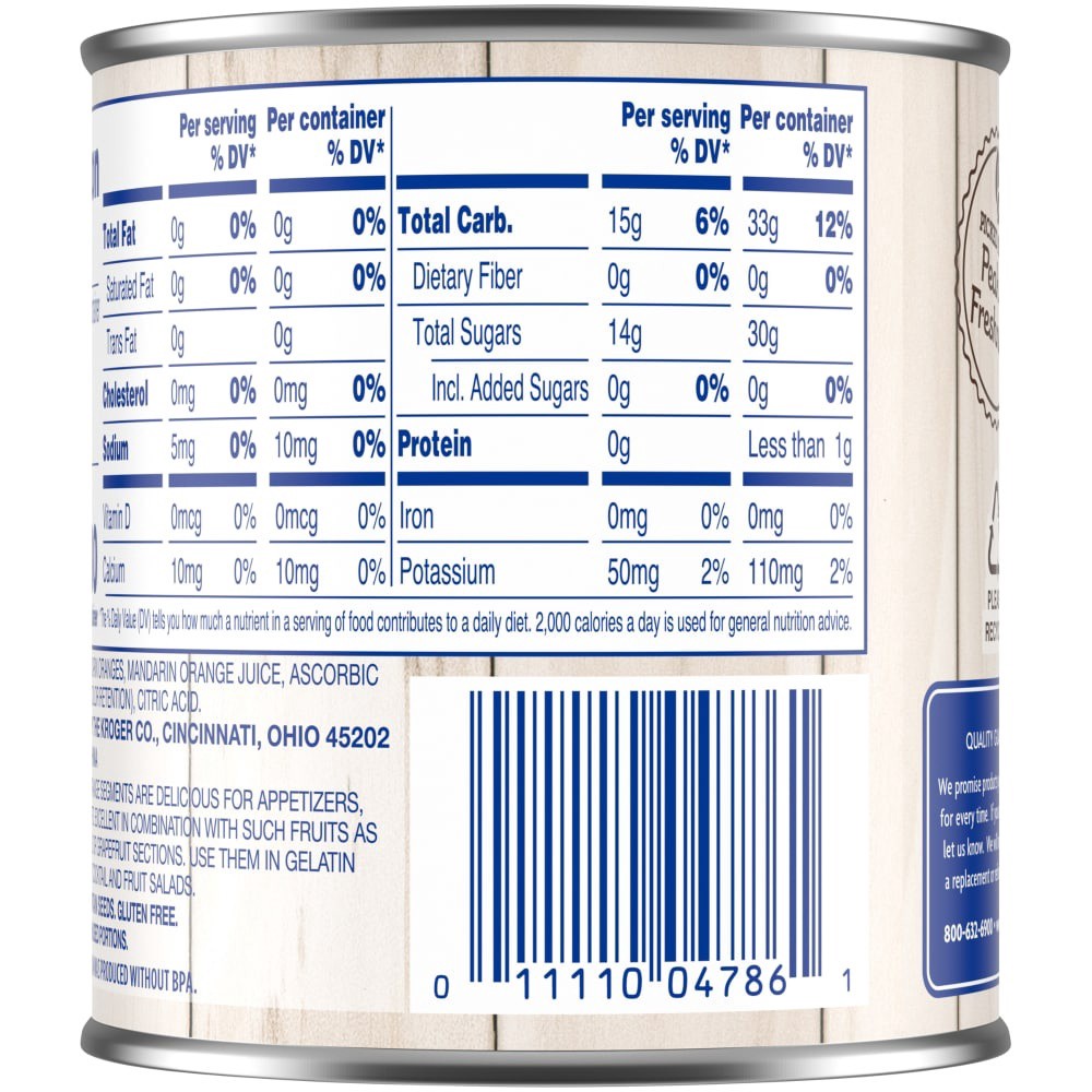 slide 2 of 4, Kroger Mandarin Oranges In Juice, 10.5 oz