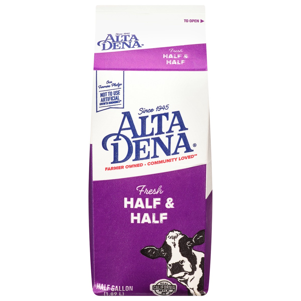 slide 1 of 12, Alta Dena Half and Half, Half Gallon - 1 Carton, 1/2 gal