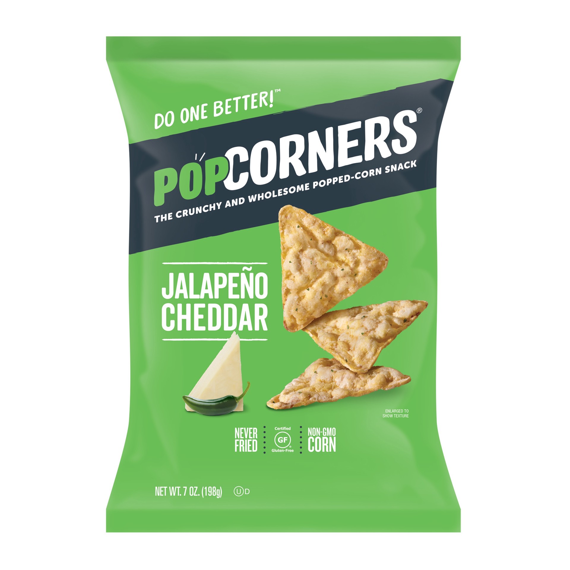 slide 1 of 10, Popcorners Crunchy and Wholesome Popped-Corn Snack Jalapeno Cheddar 7 Oz, 7 oz