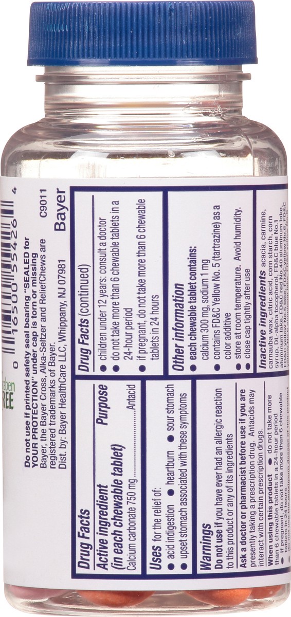 slide 3 of 9, Alka-Seltzer Fruit Chews Antacid Tablets, 36 ct