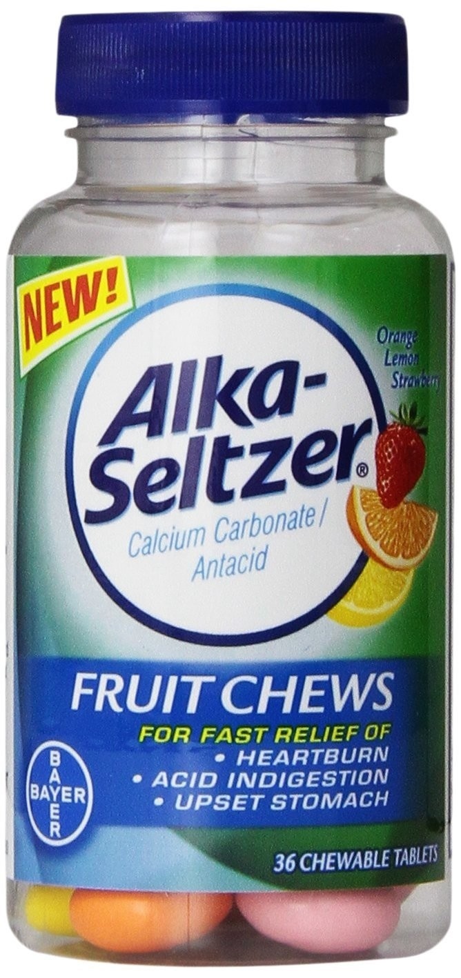 slide 1 of 1, Alka-Seltzer Antacid Fruit Chews, 36 ct