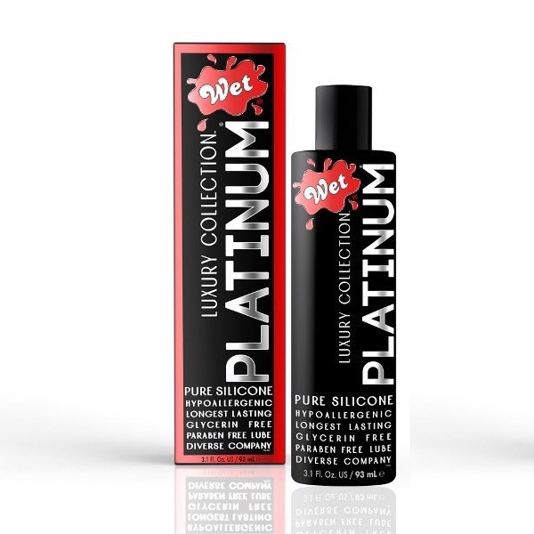 slide 1 of 9, Platinum Wet Pure Silicone Lube 3.1 fl oz, 3.10 fl oz