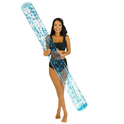 slide 1 of 1, PoolCandy Aqua Super Glitter Noodle Pool Float, 72 in