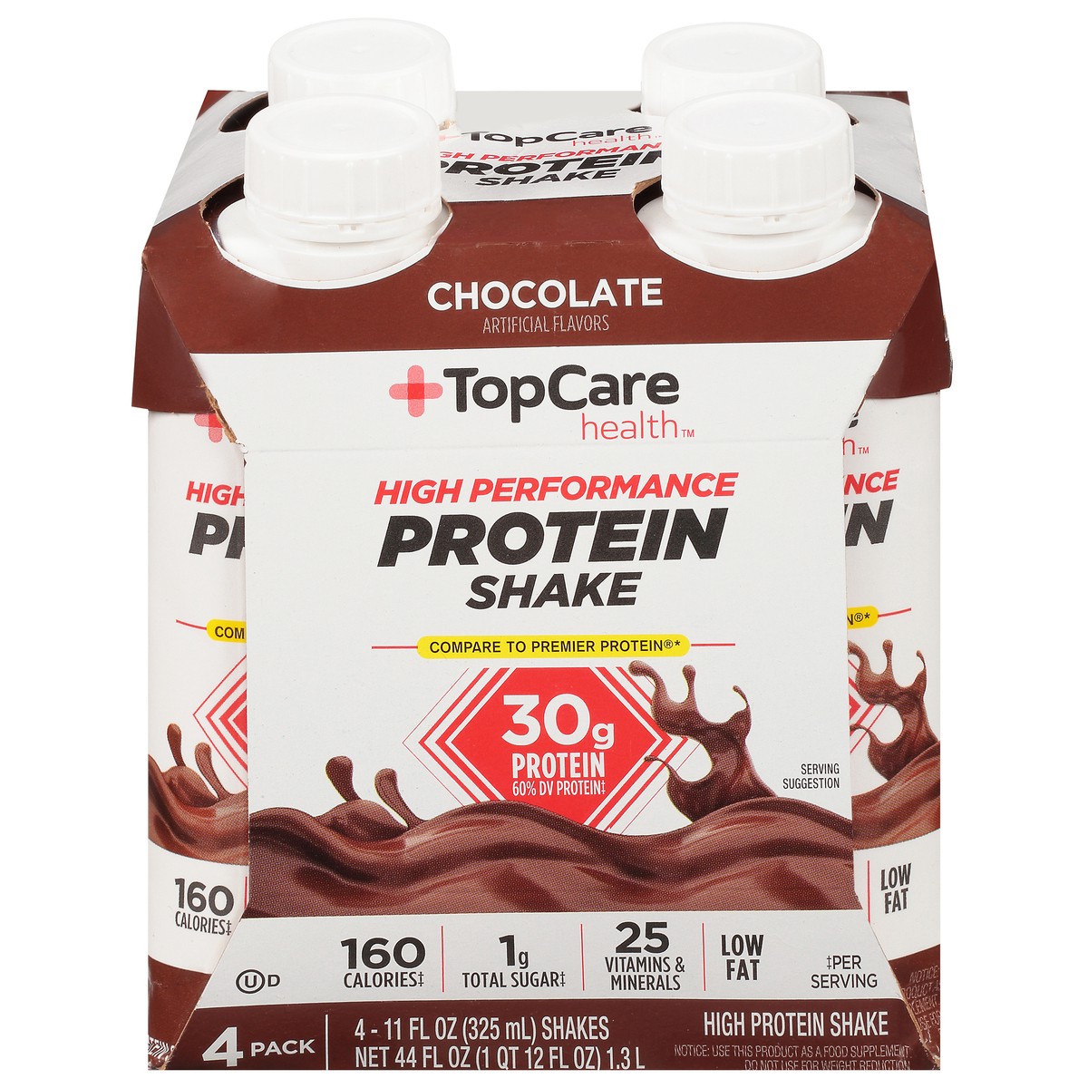 slide 10 of 16, TopCare Health High Performance Chocolate Protein Shake 4 ea, 