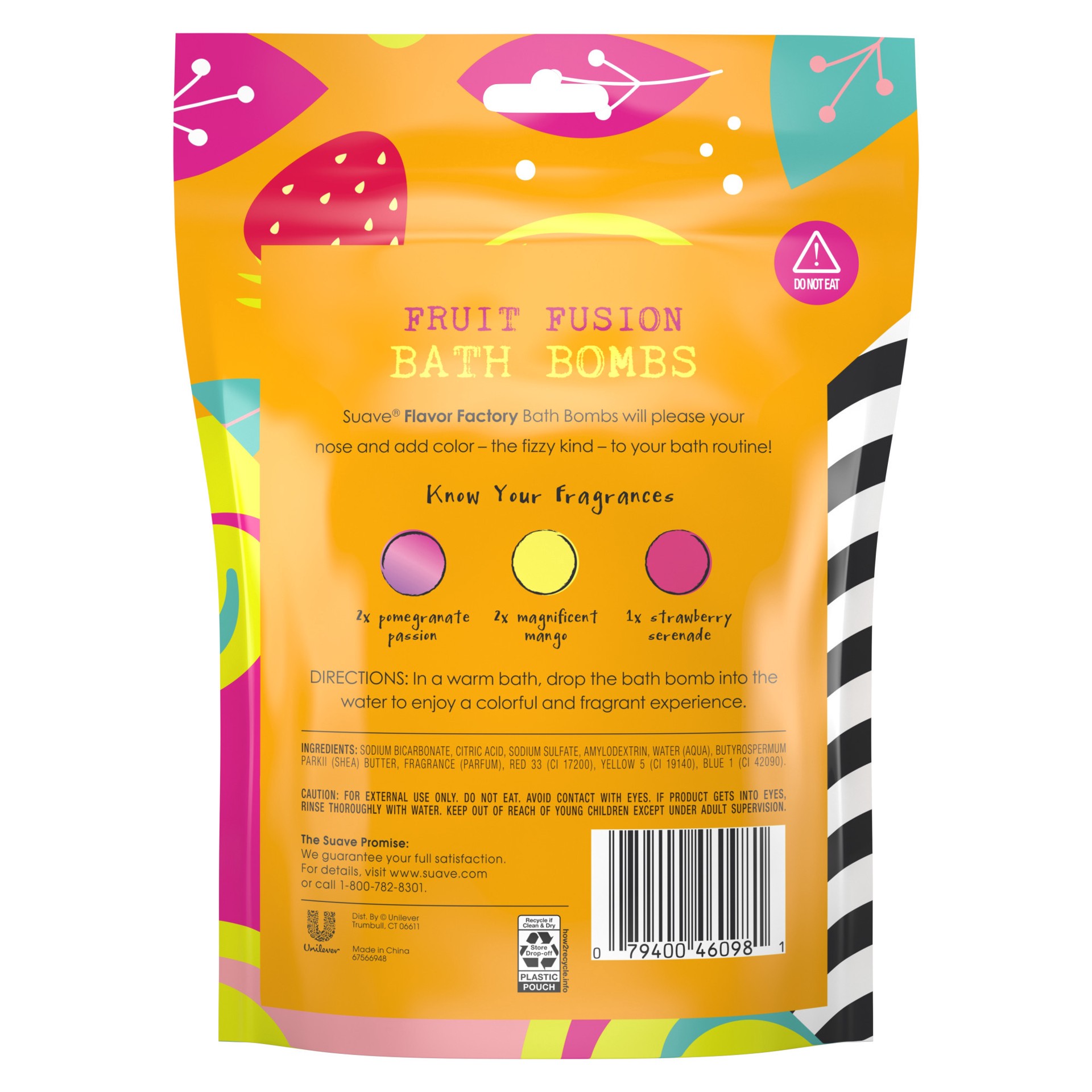 slide 4 of 4, Suave Flavor Factory Bath Bombs Fruit Fusion, 8.81 oz, 5 count, 8.81 oz