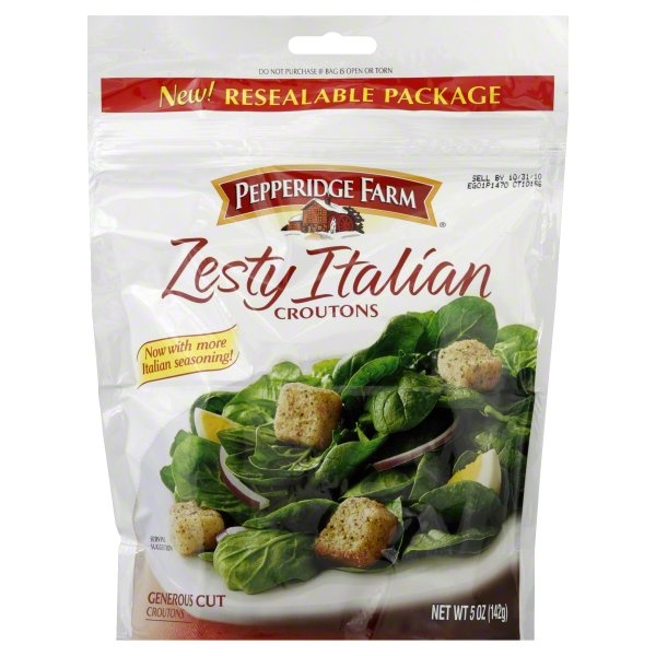 slide 1 of 1, Pepperidge Farm Croutons, Zesty Italian, 5 oz