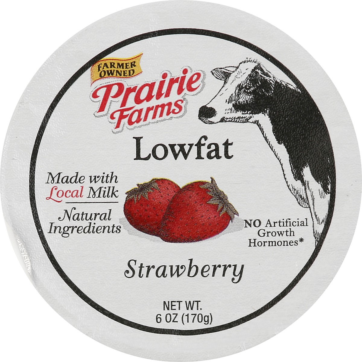 slide 10 of 12, Prairie Farms Blended Low Fat Strawberry Yogurt 6 oz, 6 oz