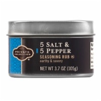 slide 1 of 1, Private Selection Five Pepper Five Salt Rub, 3.7 oz