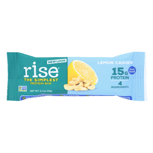 slide 1 of 4, Rise Bar Protein Bar, Lemon Cashew, 2.1 oz