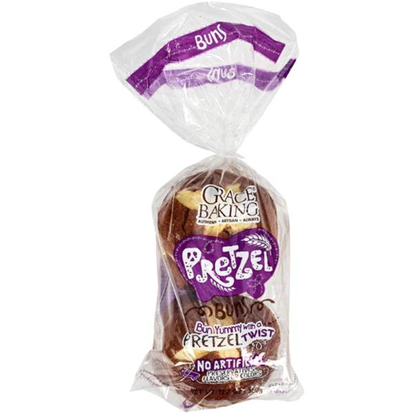 slide 1 of 1, Meijer Pretzel Buns, 16 oz