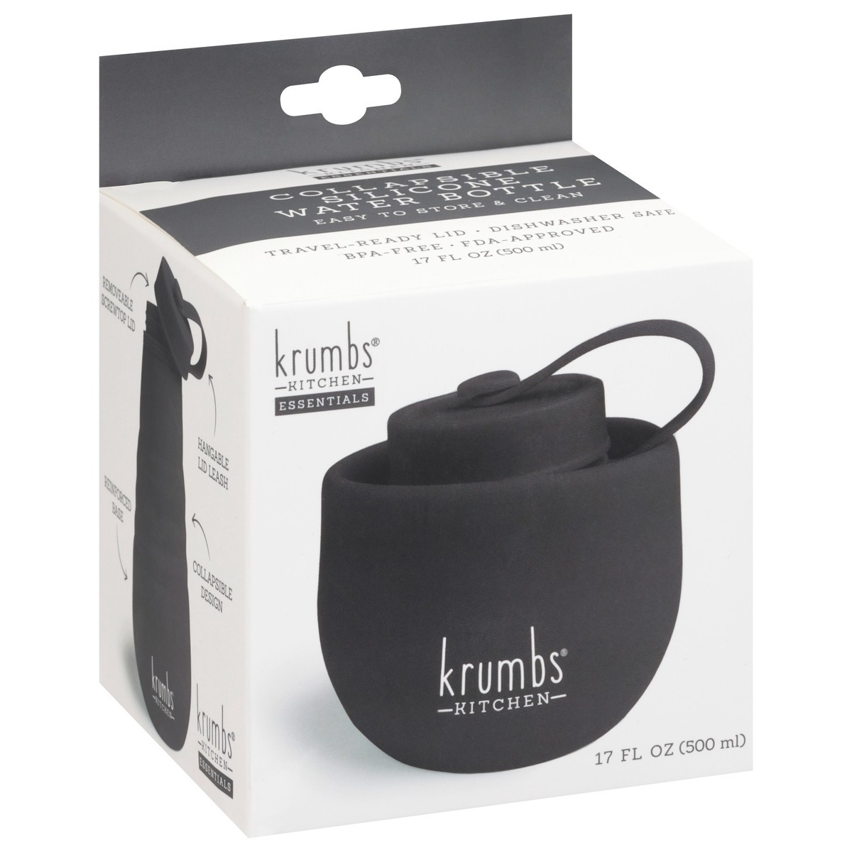 slide 12 of 12, Krumbs Kitchen Collapsible Water Bottle, 1 ct