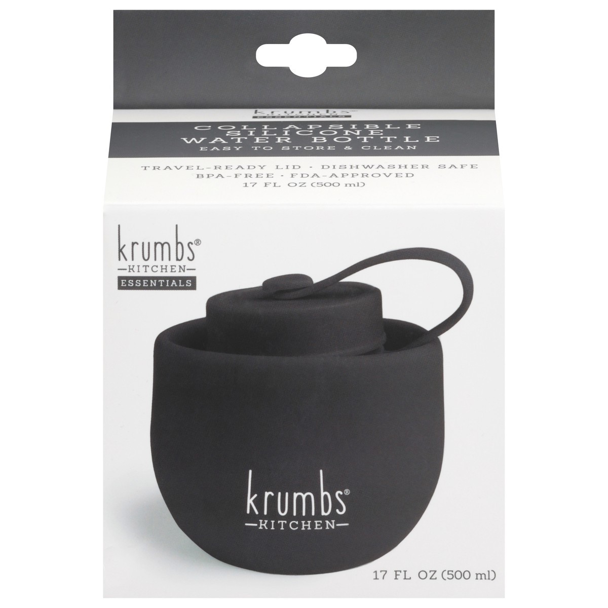 slide 1 of 12, Krumbs Kitchen Collapsible Water Bottle, 1 ct