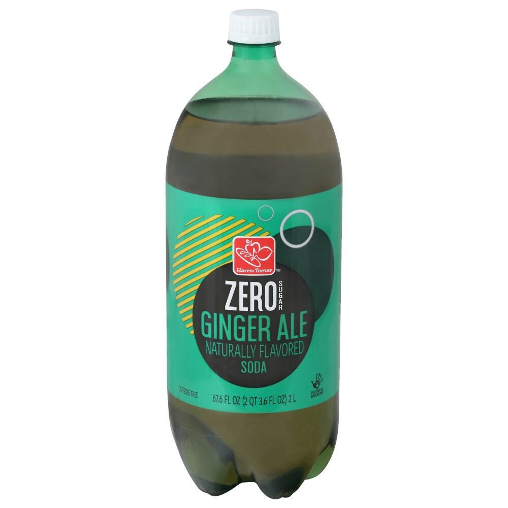 slide 1 of 2, Harris Teeter Zero Sugar Ginger Ale Soda, 2 liter