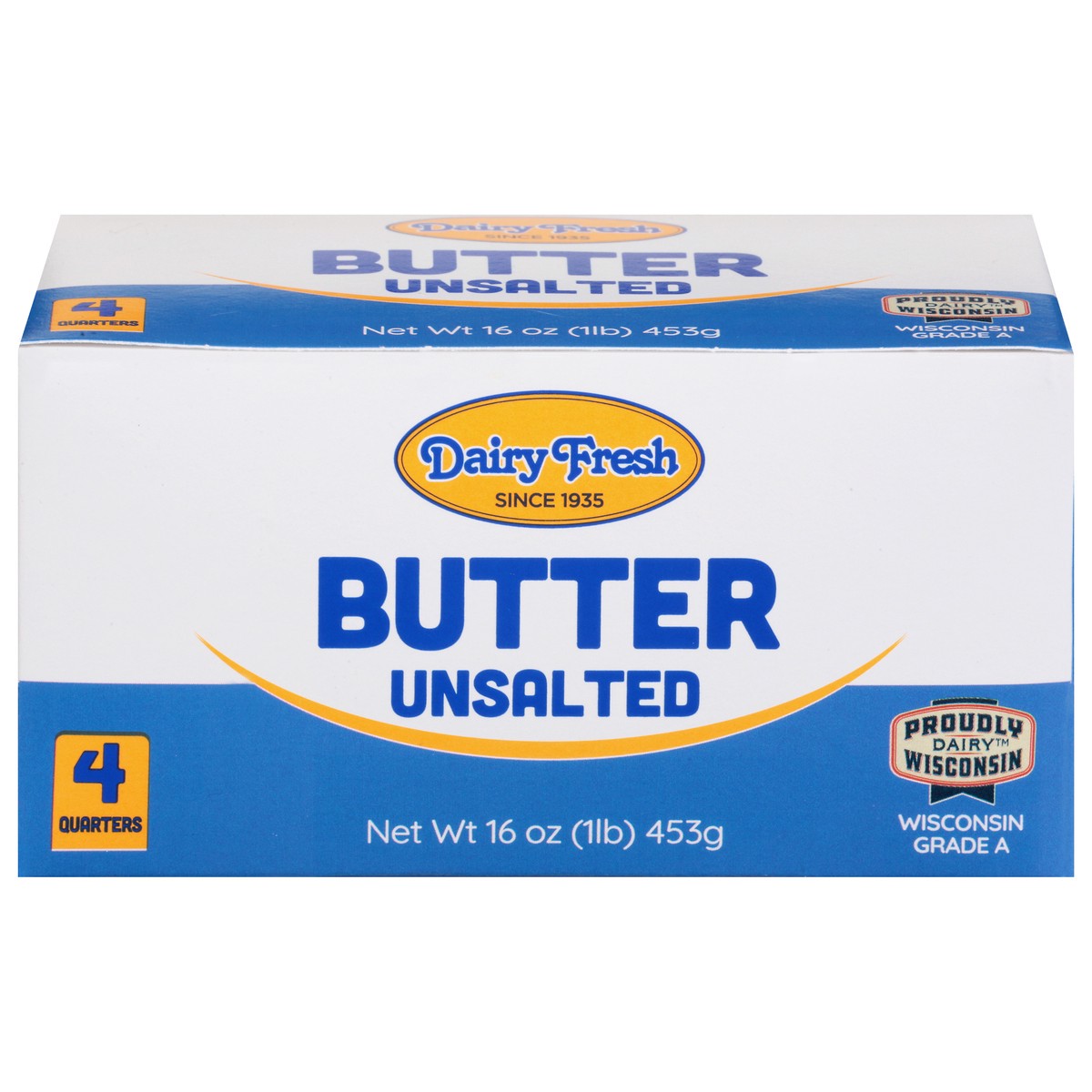 slide 1 of 9, Dairy Fresh Unsalted Butter 16 oz, 16 oz