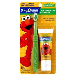 Orajel Kids Elmo Training Toothpaste Fluoride-Free, 1 Toothbrush, 1 Toothpaste 1oz; #1 Pediatrician Recommended Fluoride-Free Toothpaste*